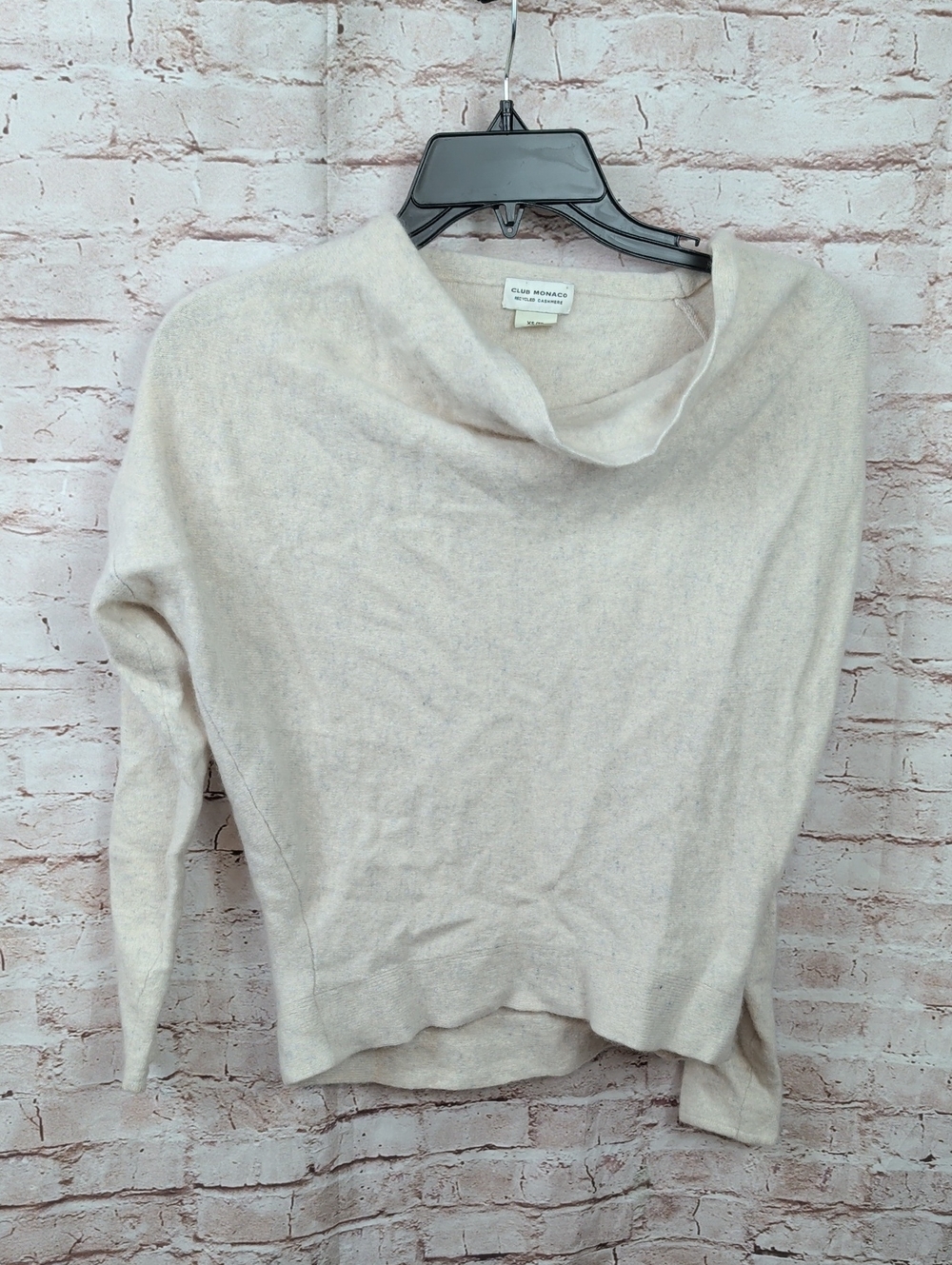 Club Monaco Cream Cowl Neck Cashmere Sweater XS